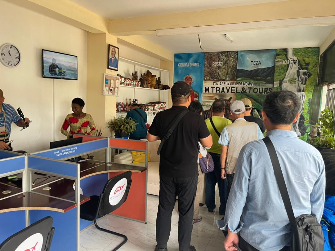Souvenir boutique inside M Travel and Tours Burundi office